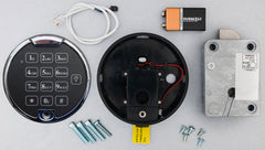S&G Electronic Lock Silver Chrome Retrofit Kit