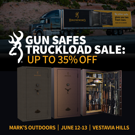 Mark's Outdoors Browning Safes Truckload Sale
