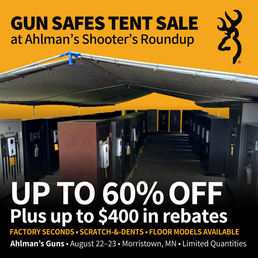 Browning Safe Tent Sale at Ahlman's Shooters Roundup