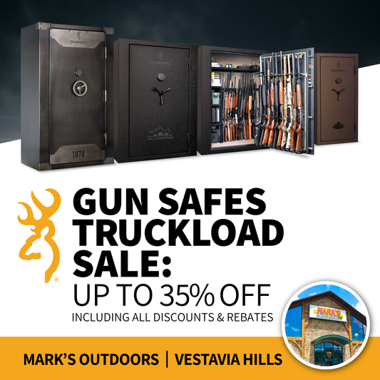 Mark's Outdoors Browning Safes Truckload Sale