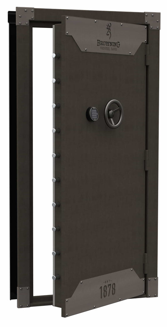 Out-Swing Clamshell Vault Door-Metal Glaze-Metal Glaze-Electronic Lock